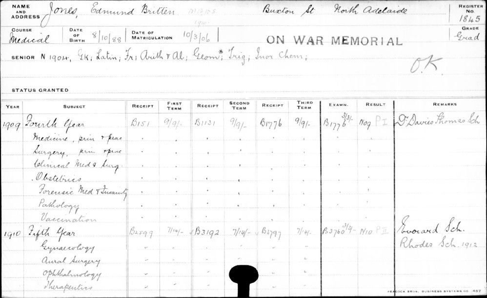 JONES, Edmund Britten