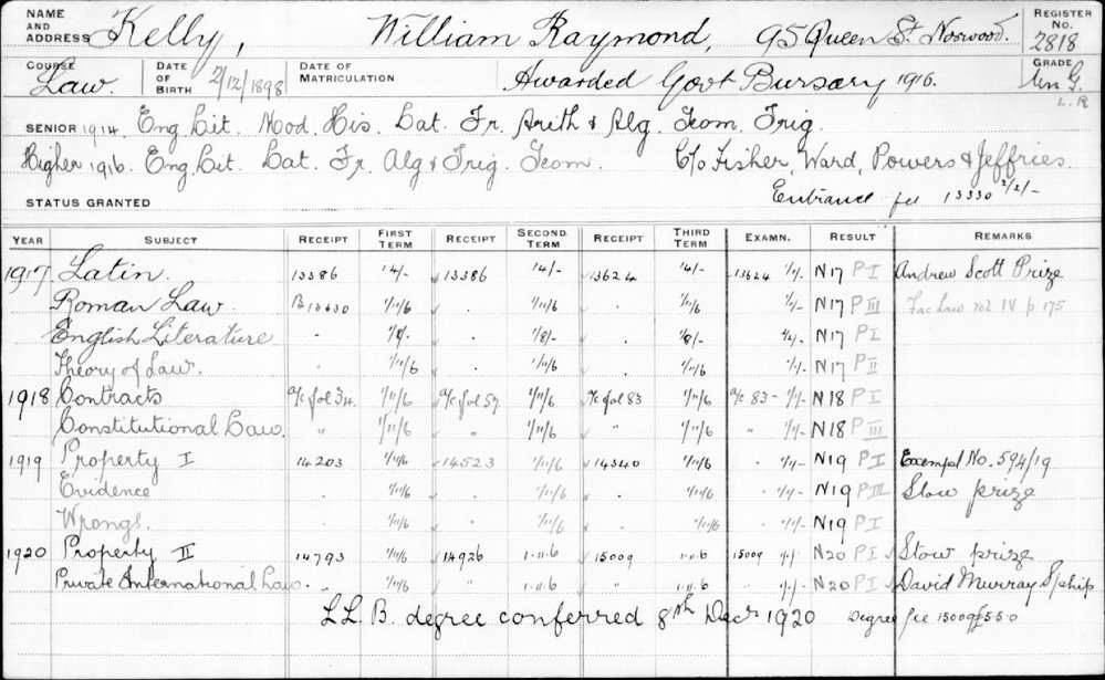 KELLY, William Raymond