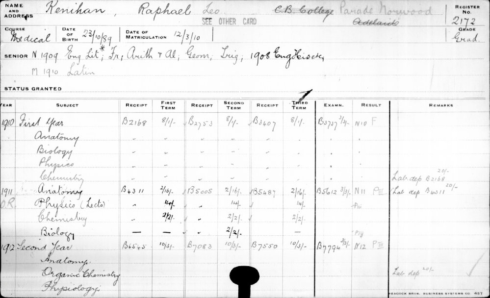 KENIHAN, Raphael Leo