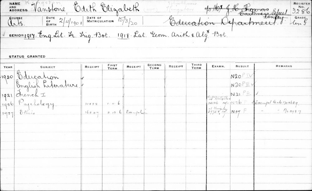 KINGSTON, Edith Elizabeth