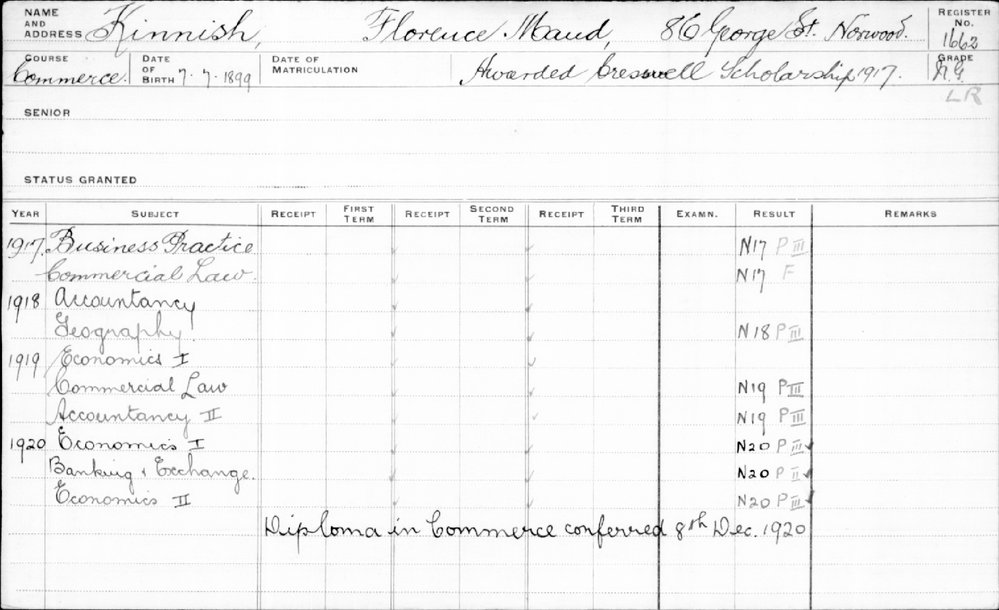 KINNISH, Florence Maud