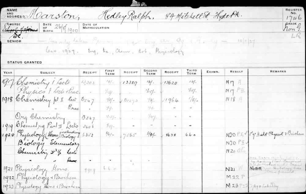 MARSTON, Hedley Ralph