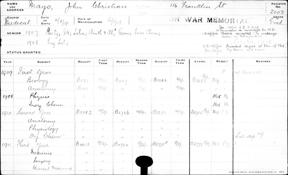 MAYO, John Christian