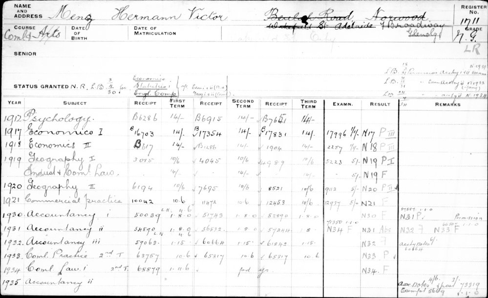 MENZ, Hermann Victor