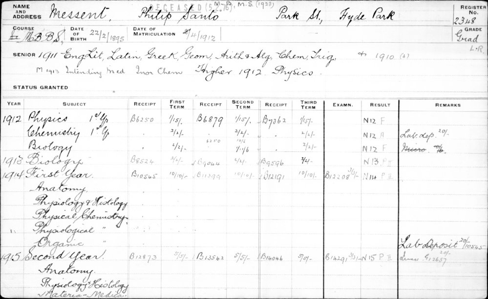 MESSENT, Philip Santo