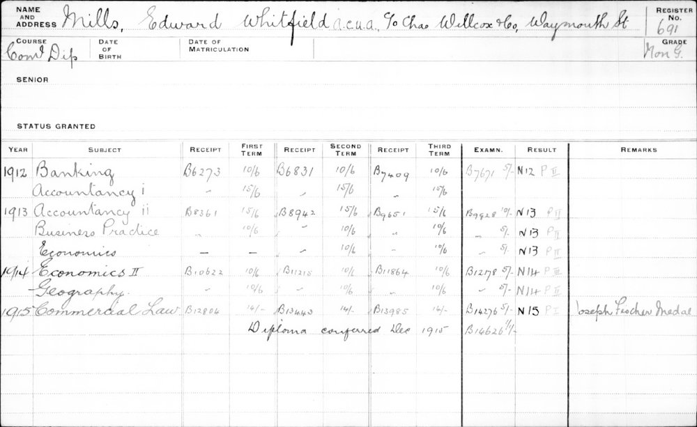MILLS, Edward Whitfield