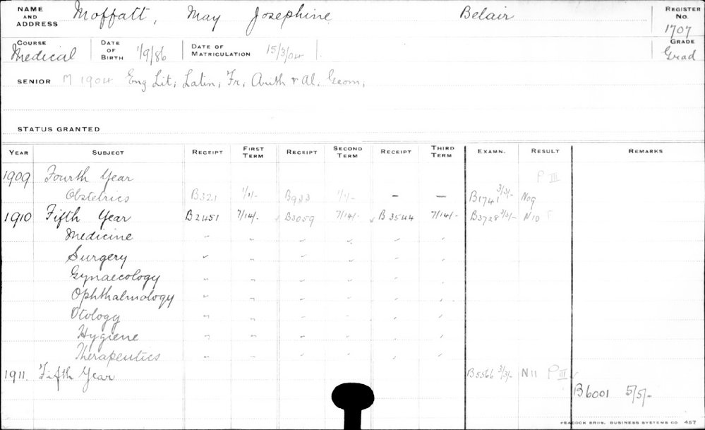 MOFFATT, May Josephine