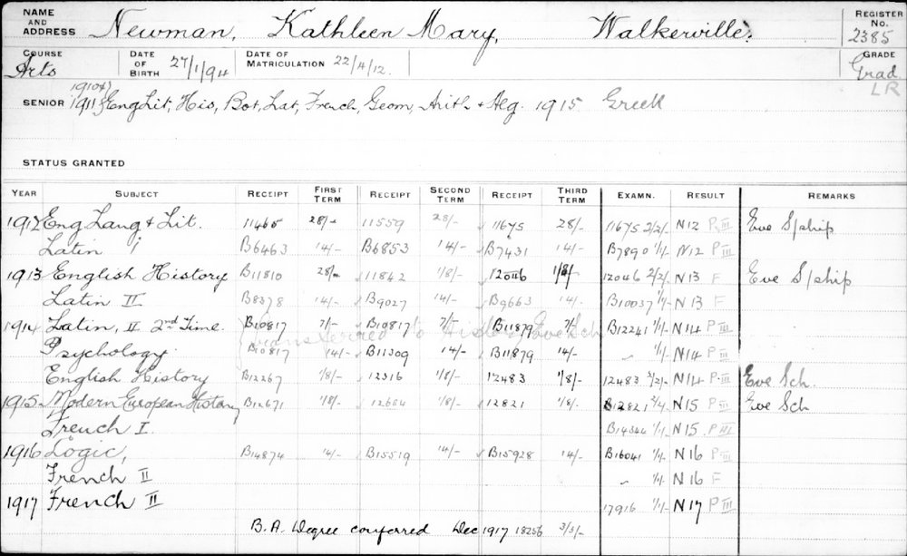 NEWMAN, Kathleen Mary