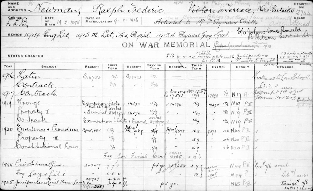 NEWMAN, Ralph Frederic