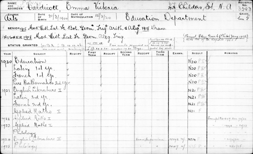 PENNY, Emma Victoria