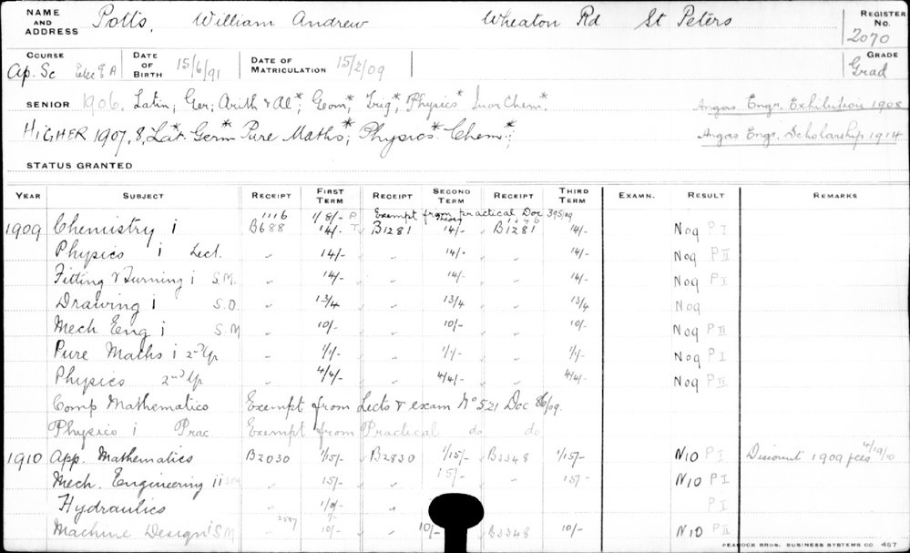 POTTS, William Andrew
