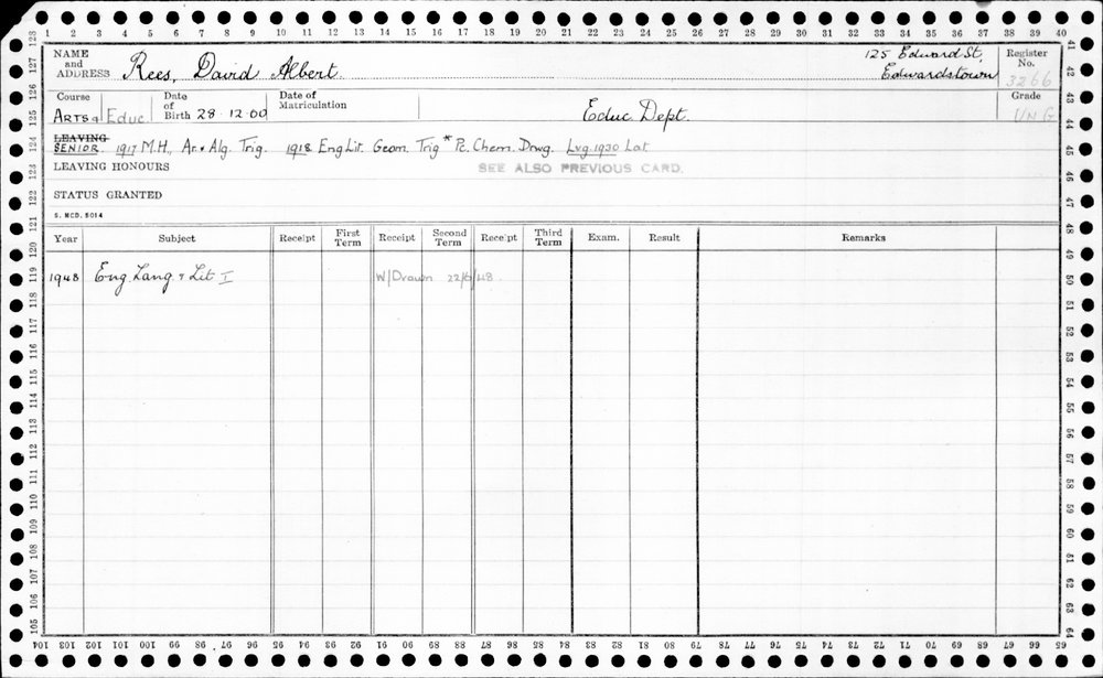 REES, David Albert