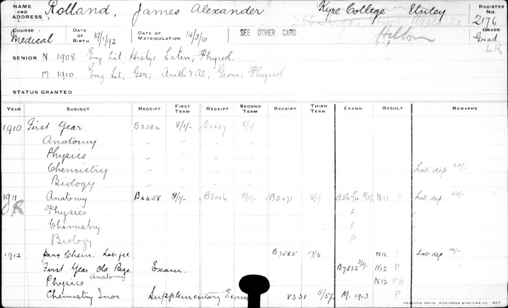 ROLLAND, James Alexander