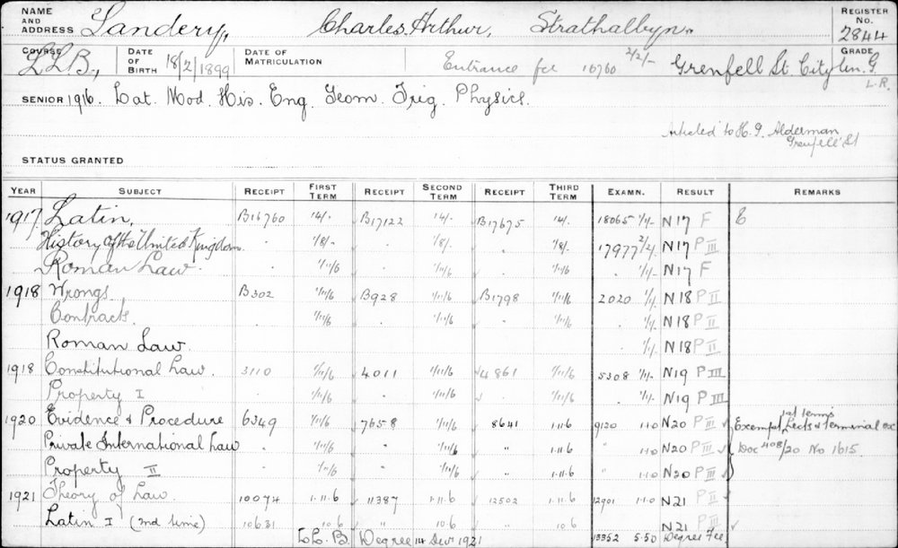 SANDERY, Charles Arthur