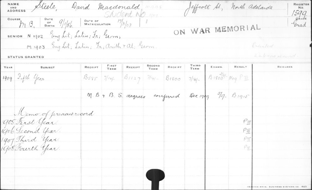 STEELE, David Macdonald