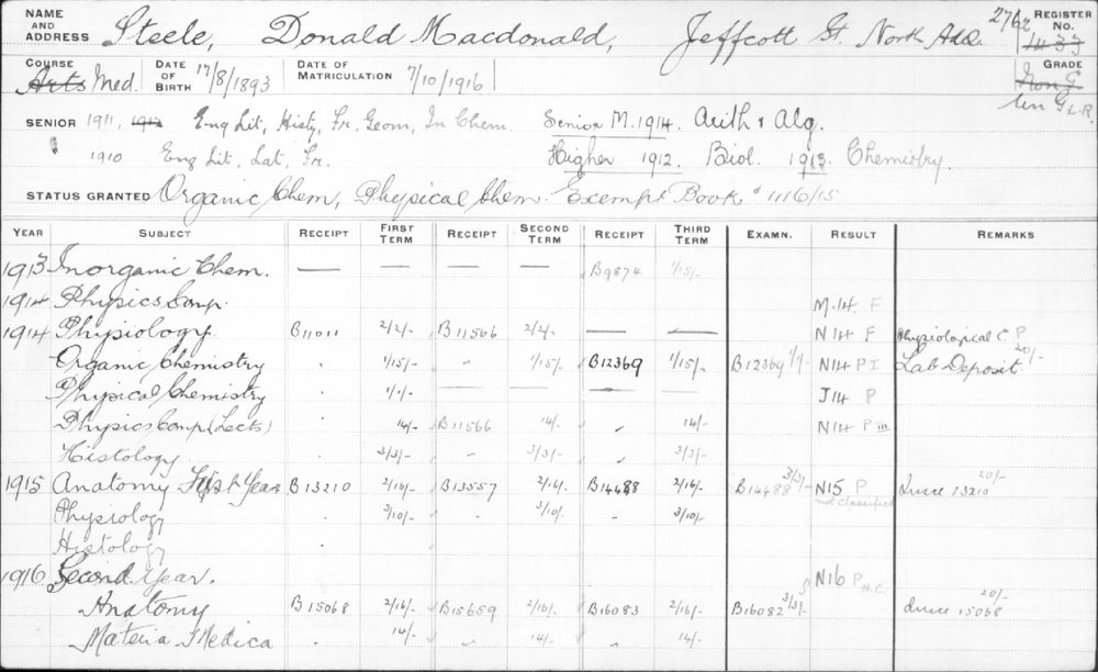 STEELE, Donald Macdonald