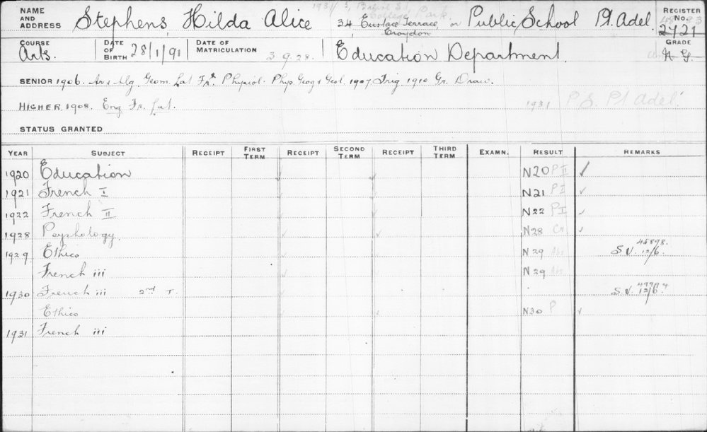 STEPHENS, Hilda Alice