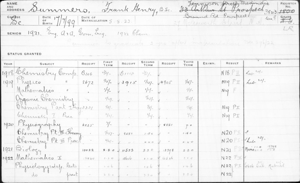 SUMMERS, Frank Henry