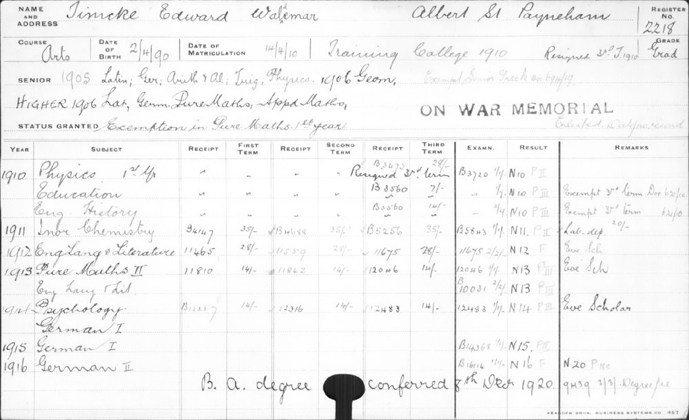 TIMCKE, Edward Waldemar