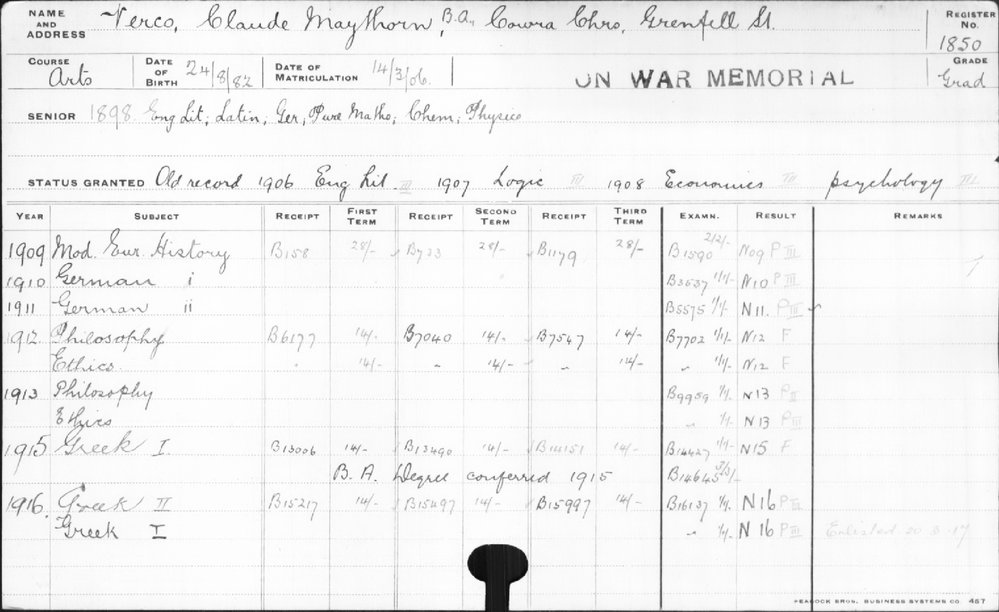 VERCO, Claude Maythorn