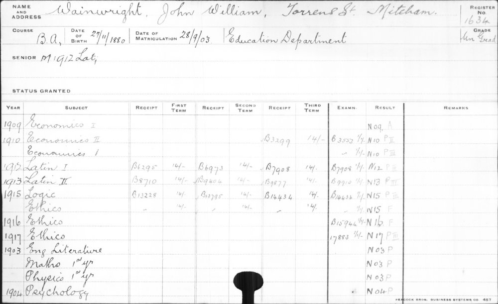 WAINWRIGHT, John William