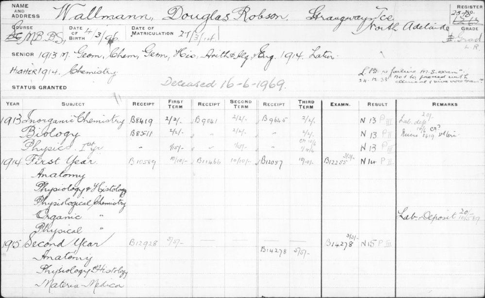 WALLMANN, Douglas Robson