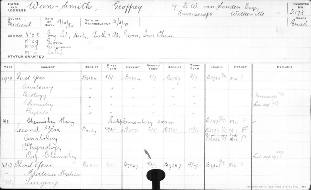 WIEN-SMITH, Geoffrey