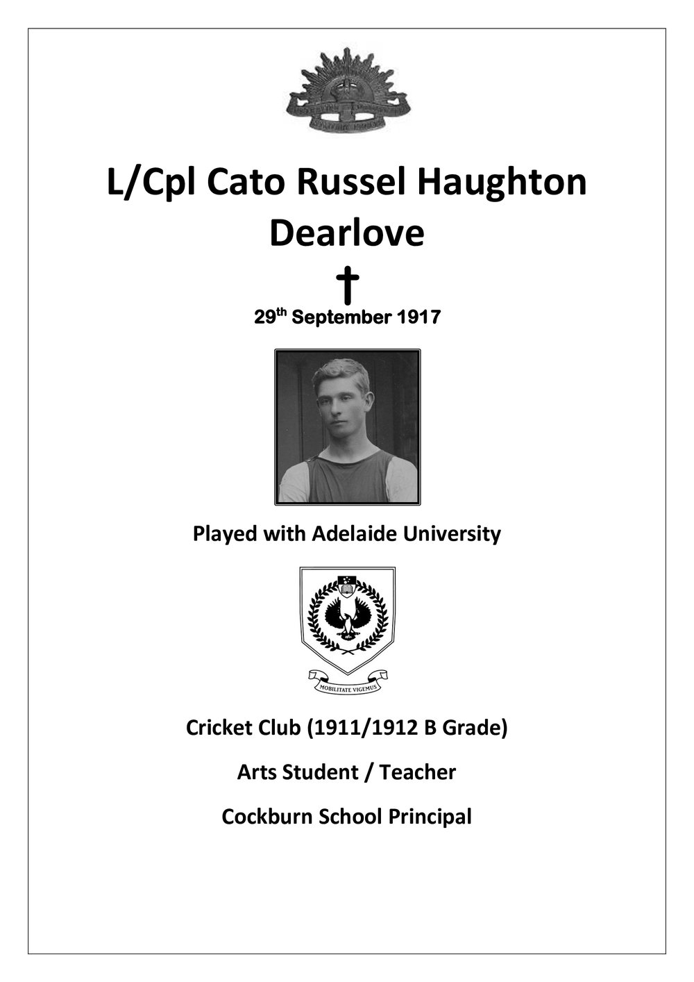 Cato Russel Haughton Dearlove - Profile