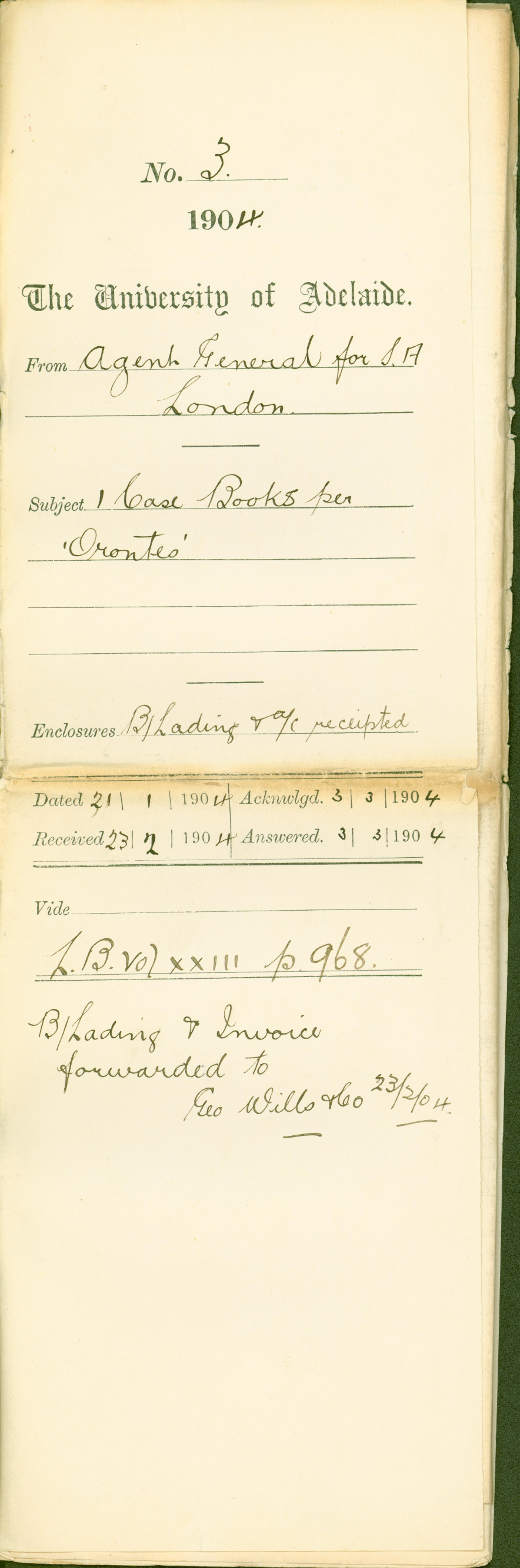 One Case Books per Orontes