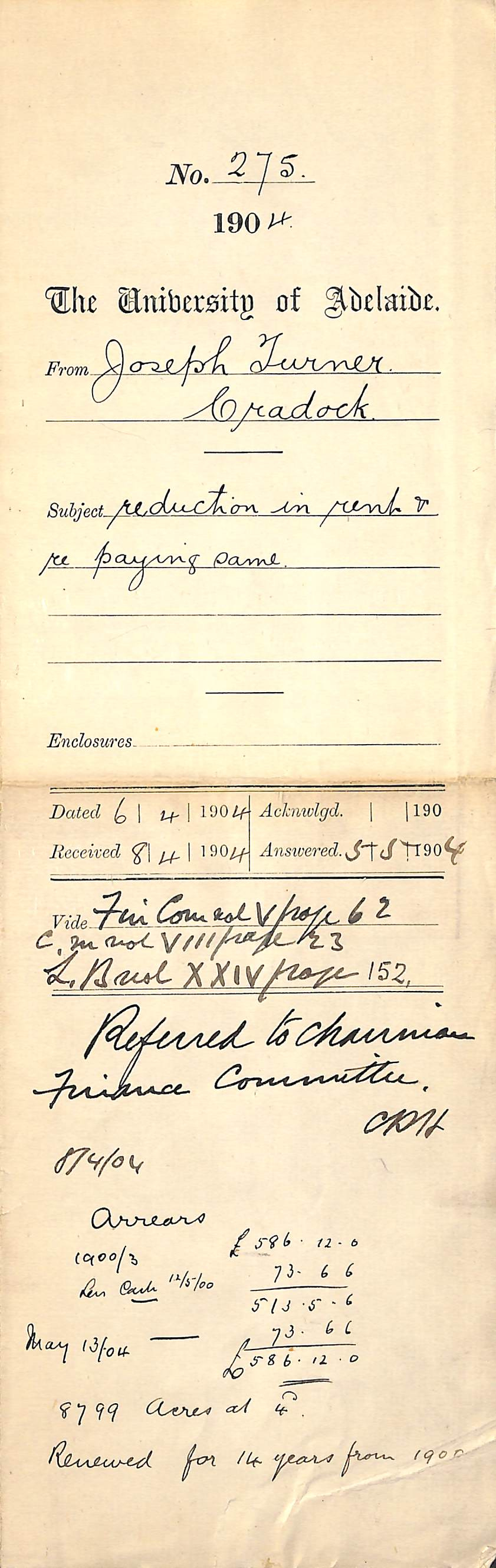 Reduction in Rent and re paying same