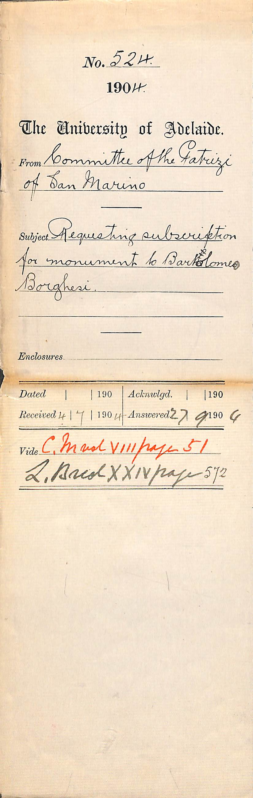 Requesting subscription