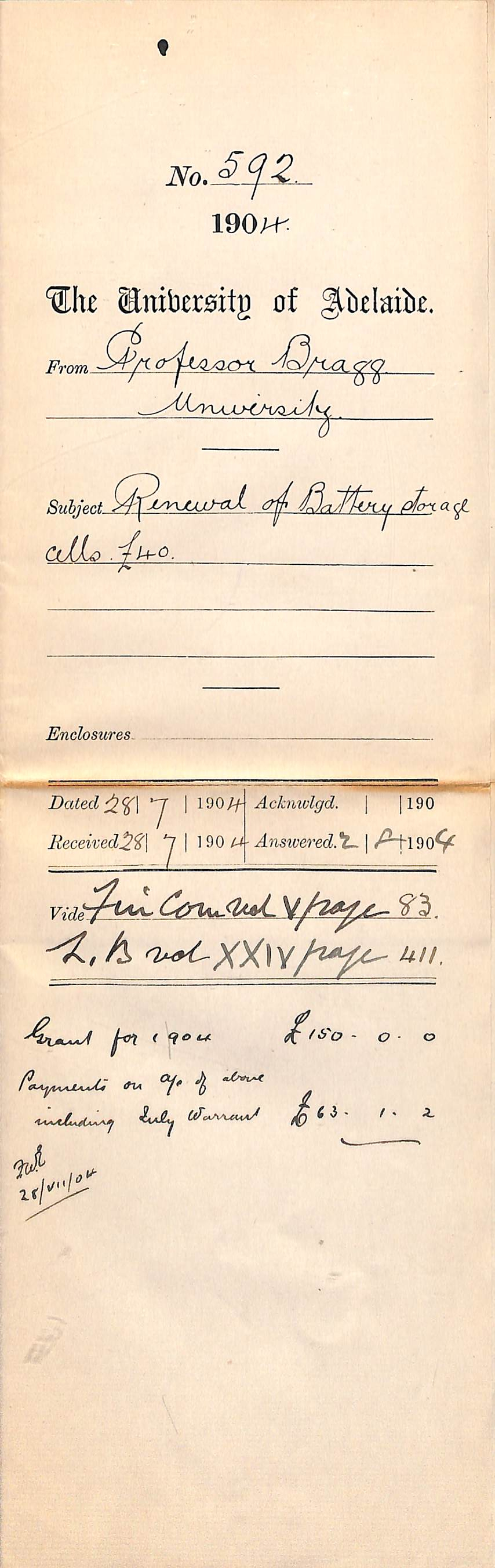 Renewal of Battery storage cells 40 pounds