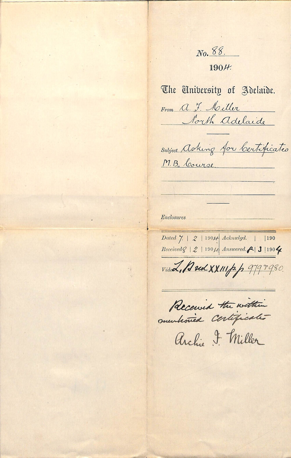 Asking for Certificates MB Course