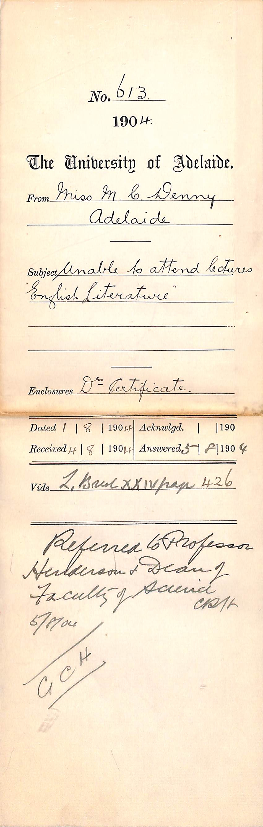 Unable to attend lectures English Literature