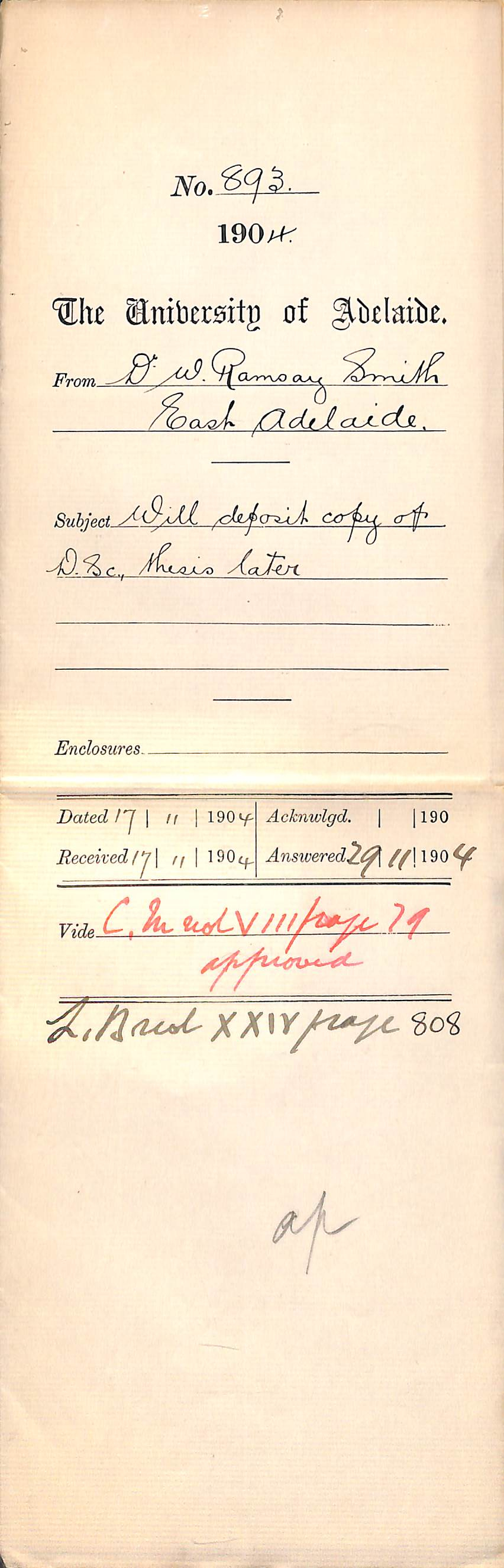 Will deposit copy of DSc Thesis later