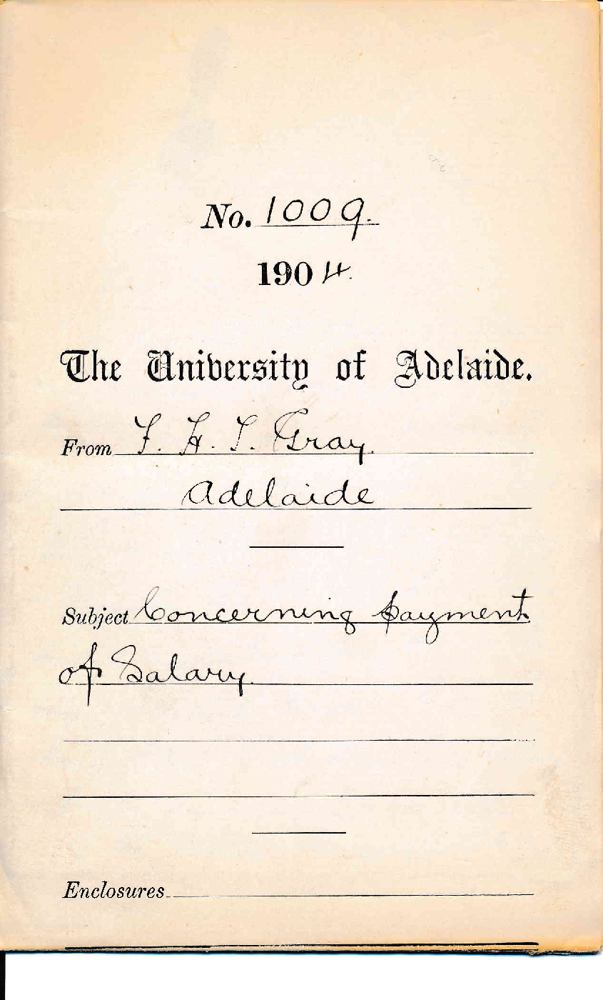 Concerning payment of Salary