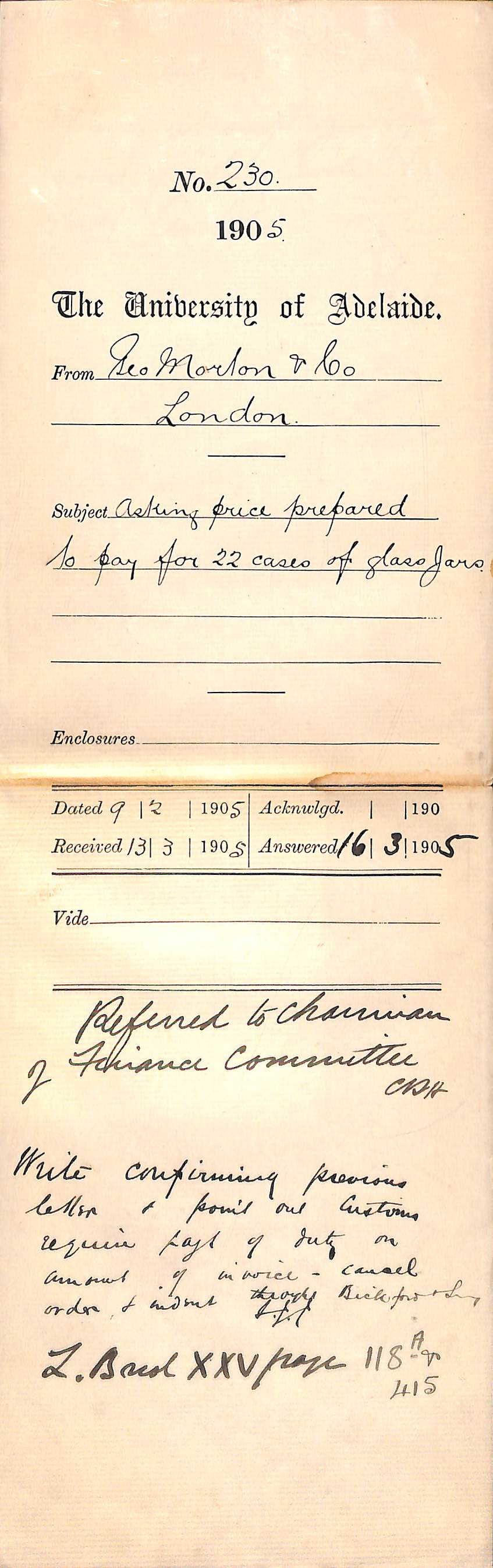 Asking price prepared to pay for 22 Cases of Glass Jars