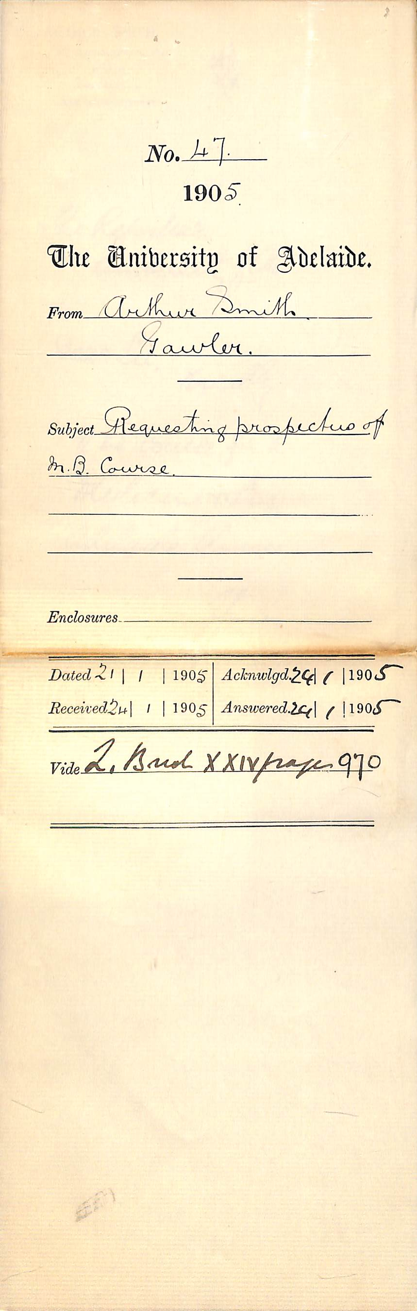 Requesting Prospectus of MB Course