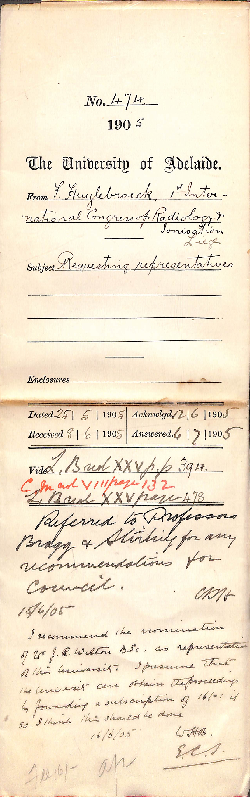 Requesting Representatives