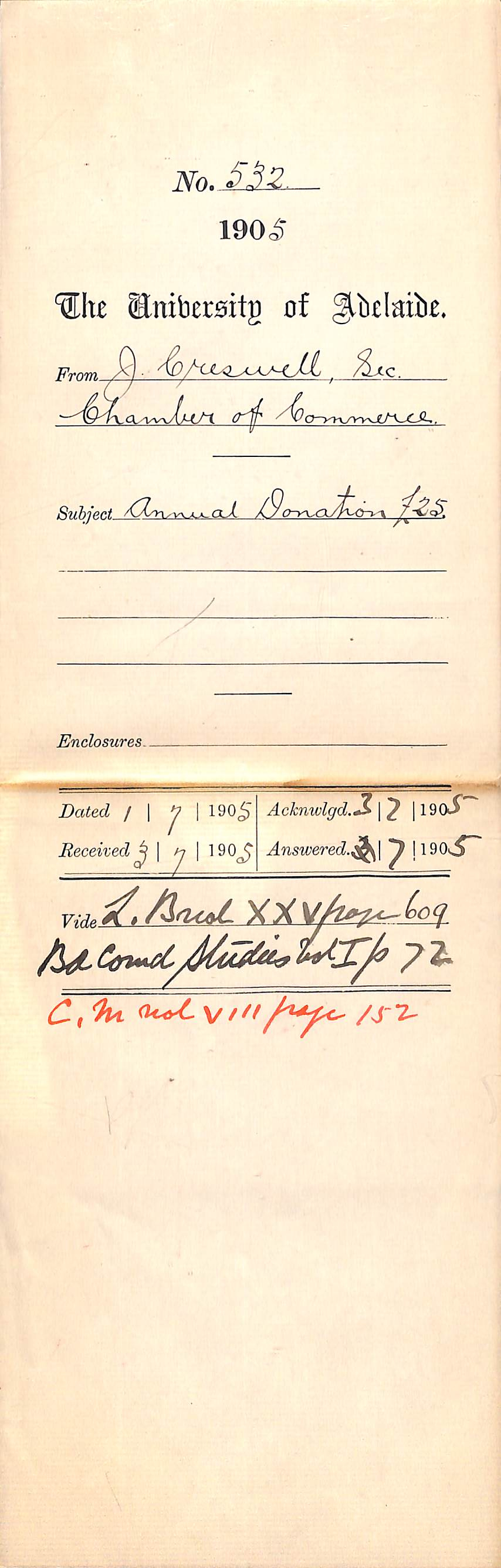 Annual Donation 25 pounds