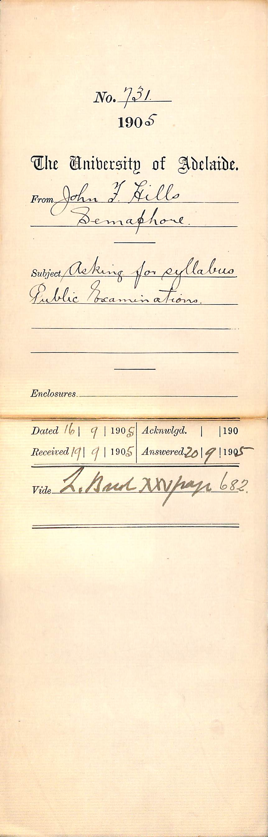 Asking for Syllabus Public Examinations