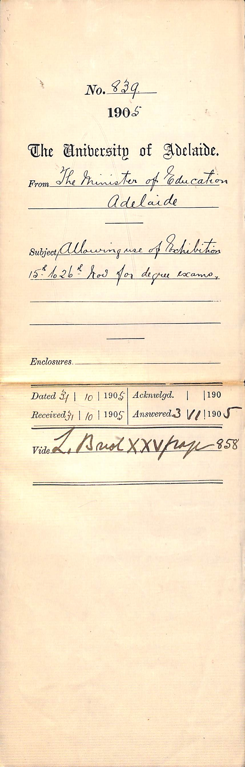 Allowing use of the Exhibition Building