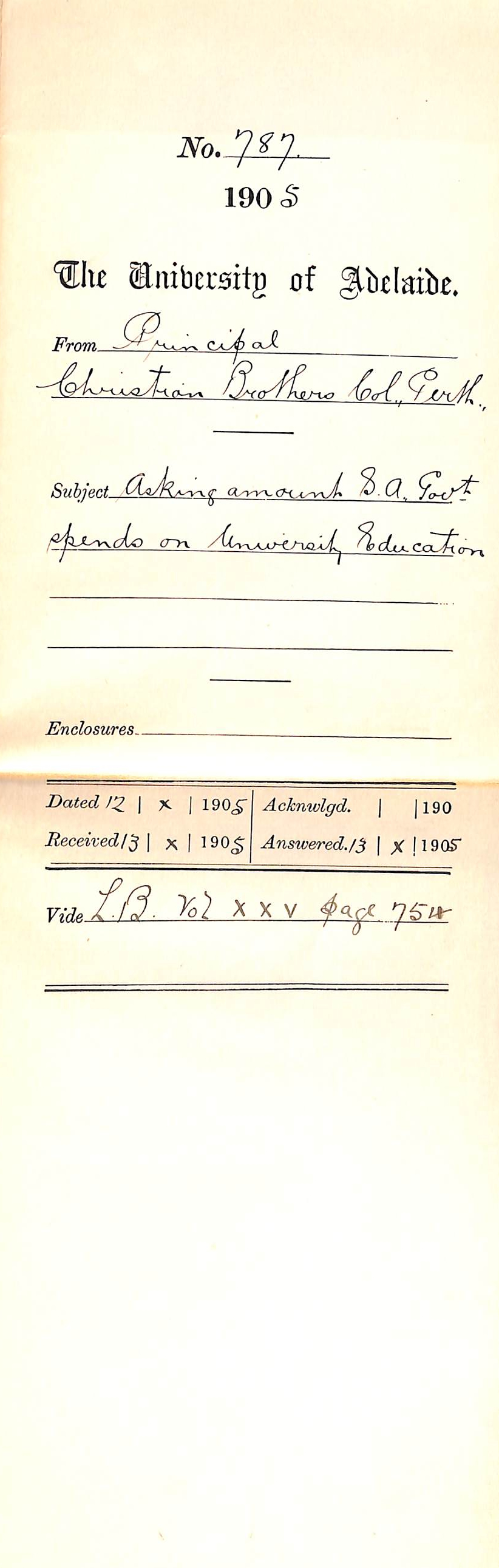 Asking amount South Australian Government spends on University Education
