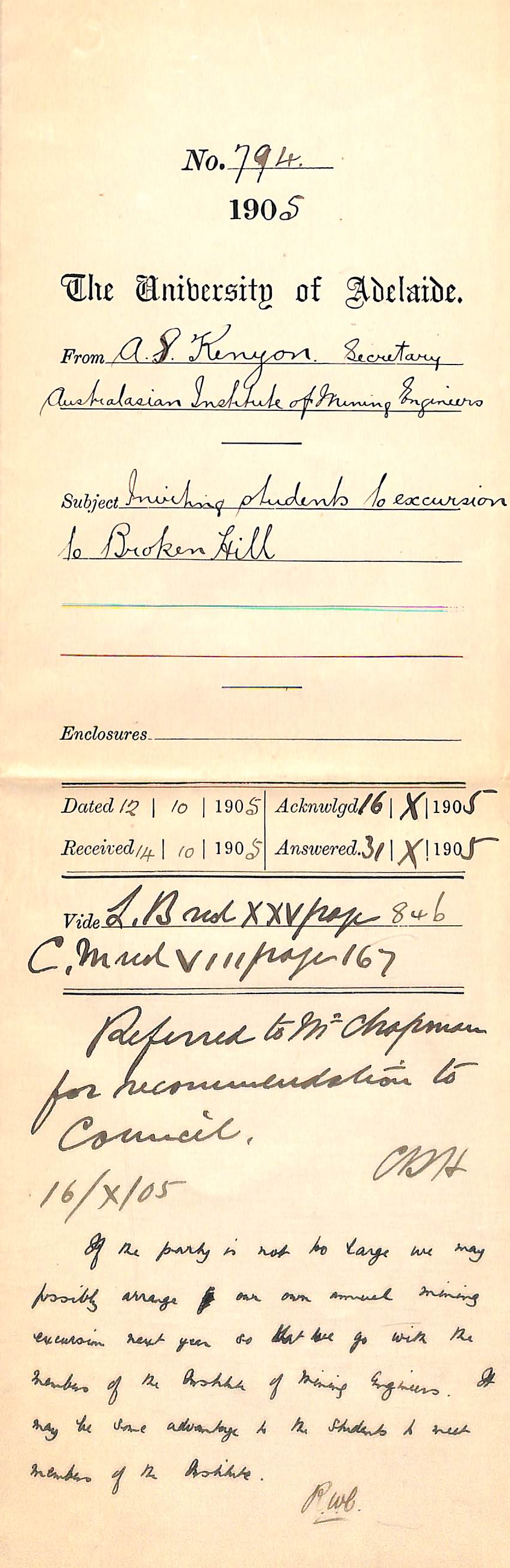 Inviting students to Excursion to Broken Hill