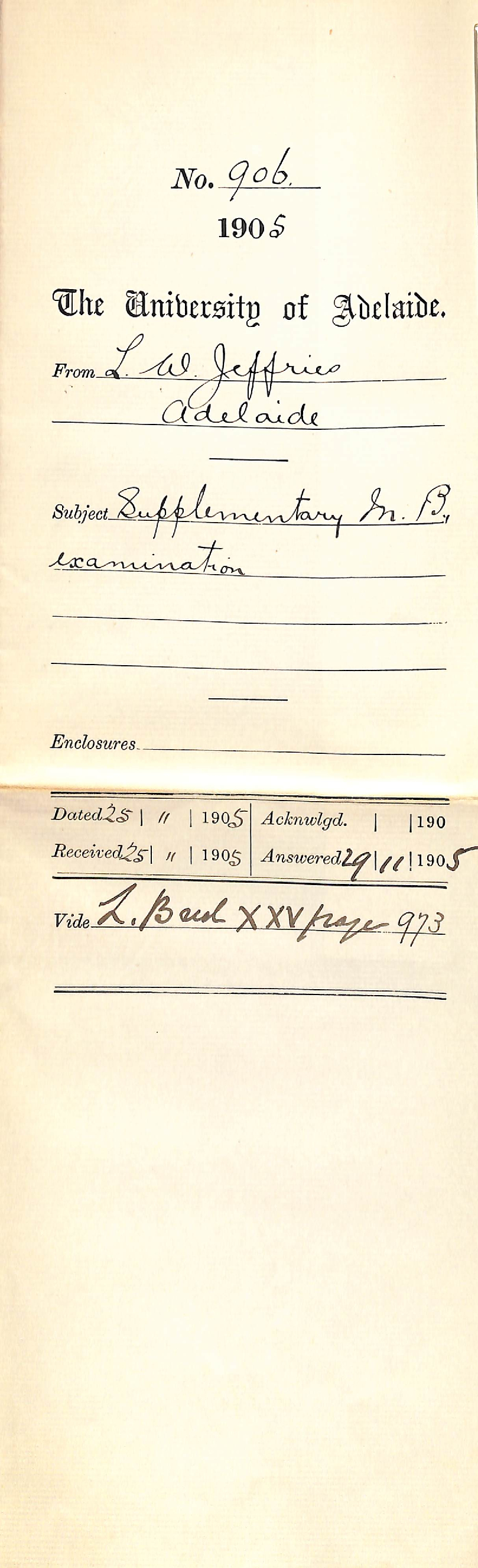 Supplementary MB examination