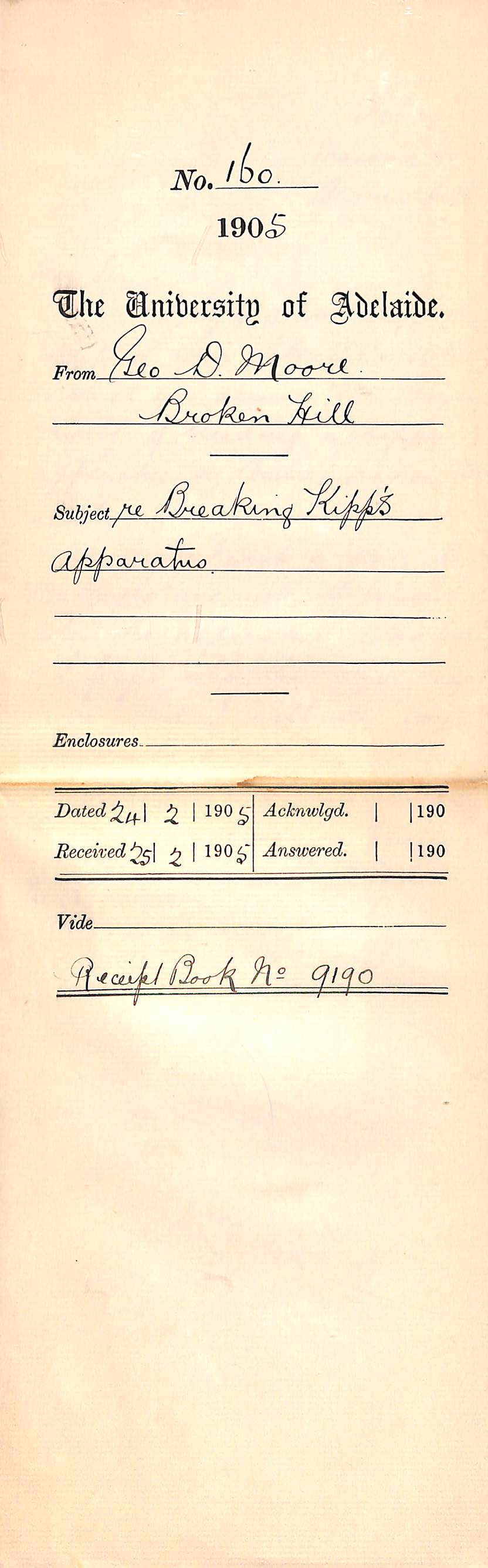 Breaking Kipp's apparatus