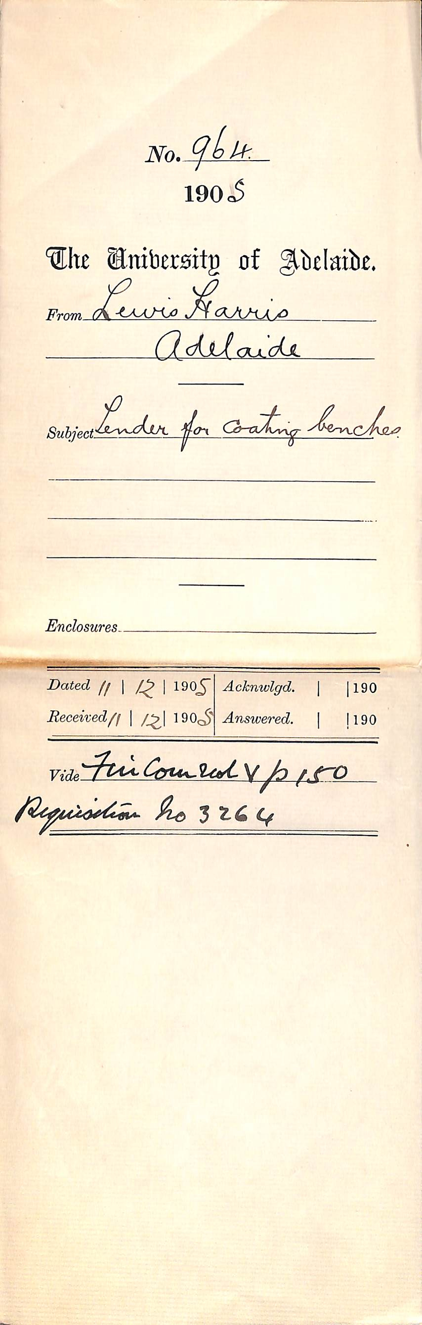 Tender for coating benches