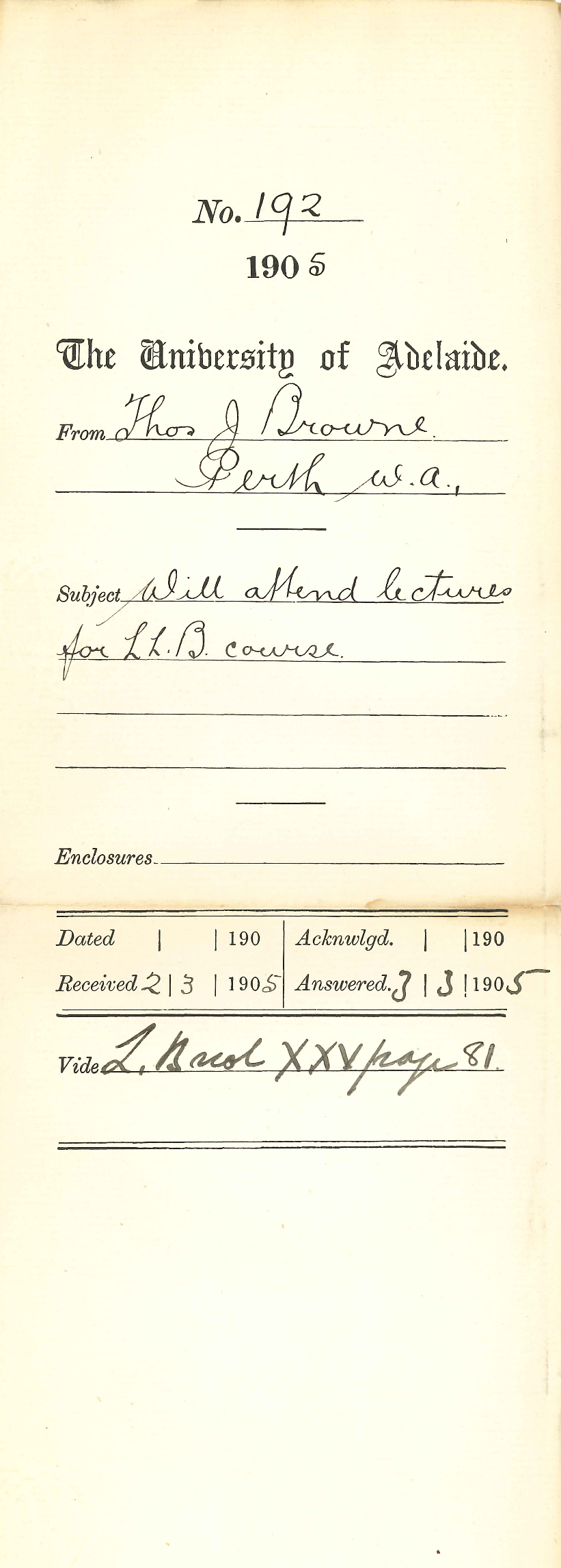 to attend LLB lectures