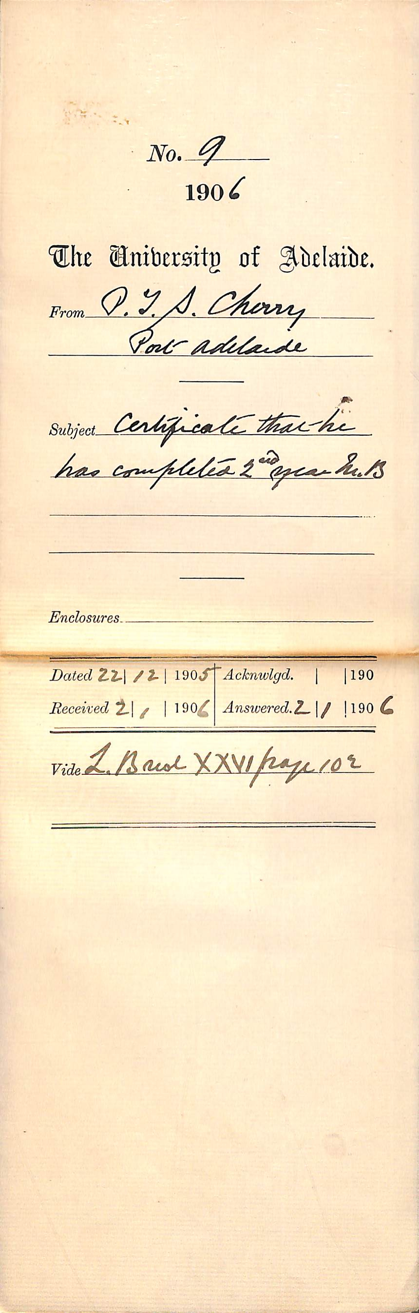 Requesting Certificate of completion for 2nd year of medical course