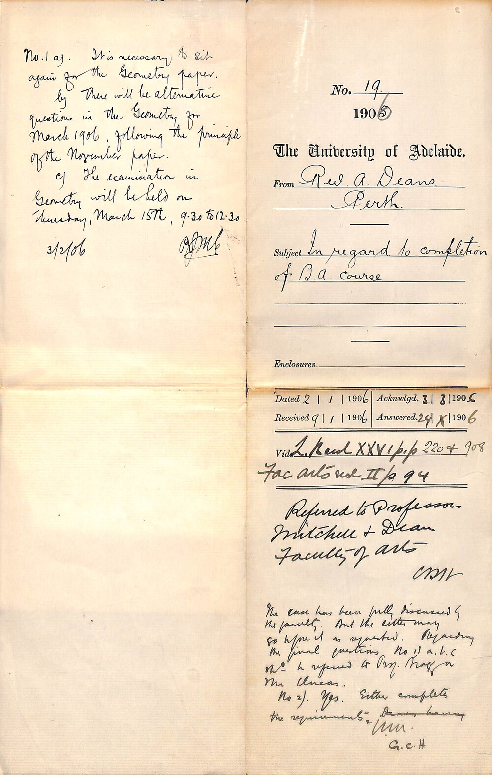 Completing a BA degree